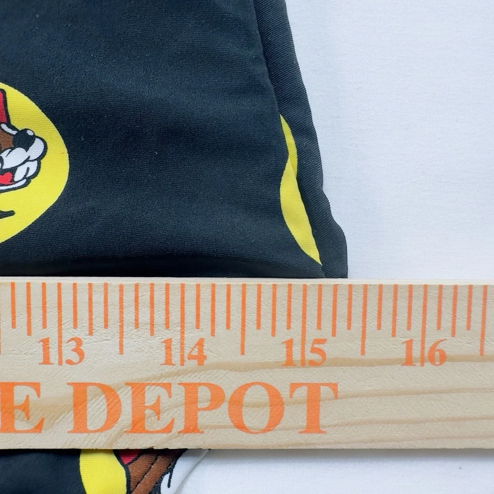 Buc-ee's Women's Small Black Logo Print One Piece Swimsuit‎ Bathing Suit Bucees